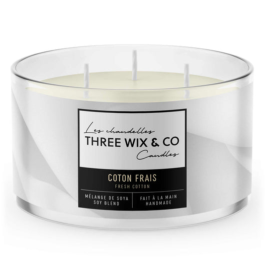 Three wix and co - Chandelle Coton frais